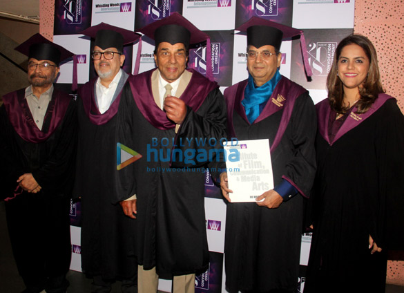 dharmendra and subhash ghai grace the wwi convocation ceremony of the class of 18 2
