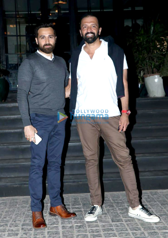emraan hashmi shreya dhanwanthary and atul kasbekar spotted at soho house in juhu 1