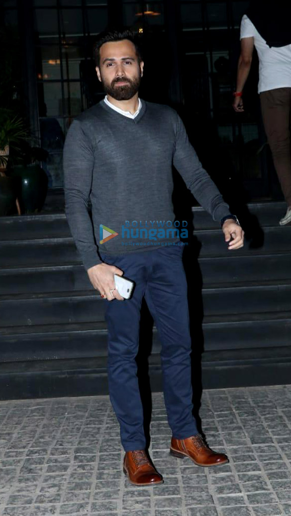 emraan hashmi shreya dhanwanthary and atul kasbekar spotted at soho house in juhu 2
