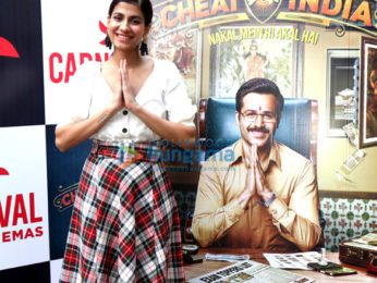 Emraan Hashmi and Shreya Dhanwanthary promote 'Why Cheat india' at Carnival Cinemas in Mumbai