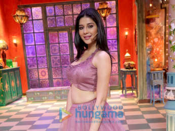 Govinda and Mishika Chourasia snapped promoting their film Rangeela Raja