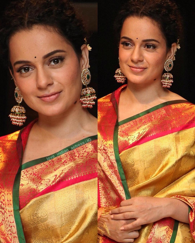 Kangana Ranaut in Madhurya Creations for Manikarnika promotions (4)