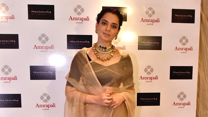 Kangana Ranaut snapped at the launch of Manikarnika – The Queen Of Jhansi collection at Amrapali store
