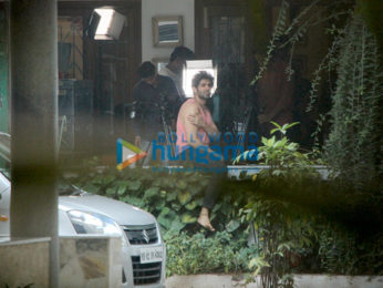 Kriti Sanon and Kartik Aaryan spotted at Maddock Films' office