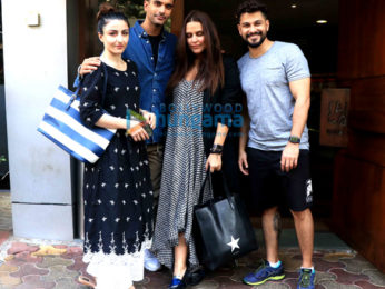 Neha Dhupia, Angad Bedi, Soha Ali Khan and Kunal Khemu spotted at Salt Water Cafe in Bandra