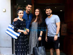 Neha Dhupia, Angad Bedi, Soha Ali Khan and Kunal Khemu spotted at Salt Water Cafe in Bandra