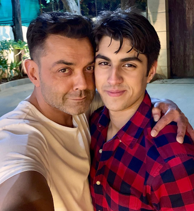 On his 50th birthday, Bobby Deol shares a rare photo with his handsome son Aryaman