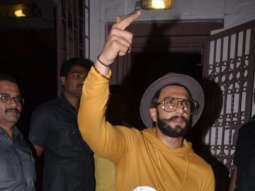 Ranveer Singh spotted at a dubbing studio
