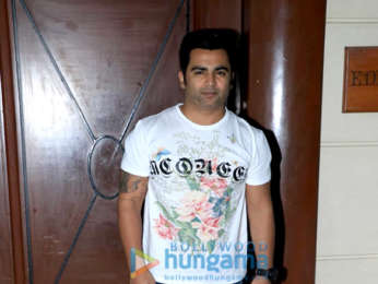 Sachiin Joshi and Nargis Fakhri snapped during Amavas promotions