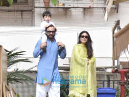 Saif Ali Khan, Kareena Kapoor Khan and Taimur Ali Khan spotted for flag hoisting on Republic Day 2019