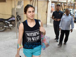 Sara Ali Khan spotted outside the gym