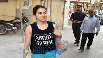 Sara Ali Khan spotted outside the gym