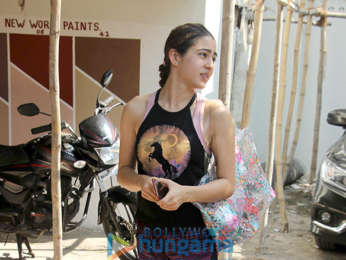 Sara Ali Khan spotted outside the gym in Bandra