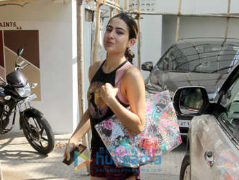 Sara Ali Khan spotted outside the gym in Bandra