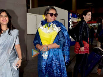 Shabana Azmi and Karan Johar snapped at the airport