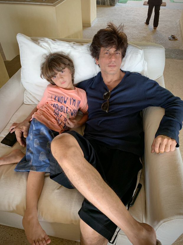 Shah Rukh Khan and AbRam Khan have a lazy weekend 