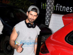 Shahid Kapoor spotted outside the gym