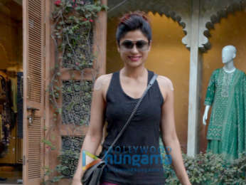 Shamita Shetty snapped at the Anita Dongre store in Khar