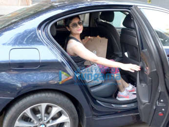 Shamita Shetty snapped at the Anita Dongre store in Khar