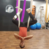 Shilpa Shetty Kundra tries Silk Yoga for the first time and she kills it like a pro