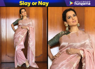 Slay or Nay: Kangana Ranaut in Ekaya Banaras for the trailer launch of Manikarnika: The Queen of Jhansi in Hyderabad
