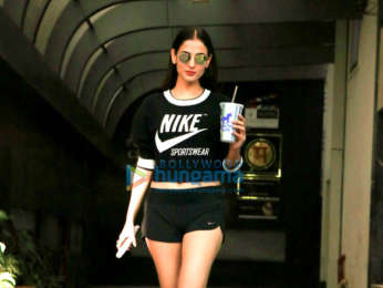 Sonal Chauhan and Sooraj Pancholi spotted at the gym in Juhu