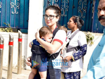 Sunny Leone with Daniel webber spotted with kids at juhu