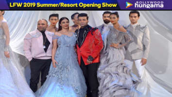 LFW Summer/Resort 2019: Tabu and Karan Johar storm the scene as the showstoppers for Gaurav Gupta with oodles of sass and spunk!