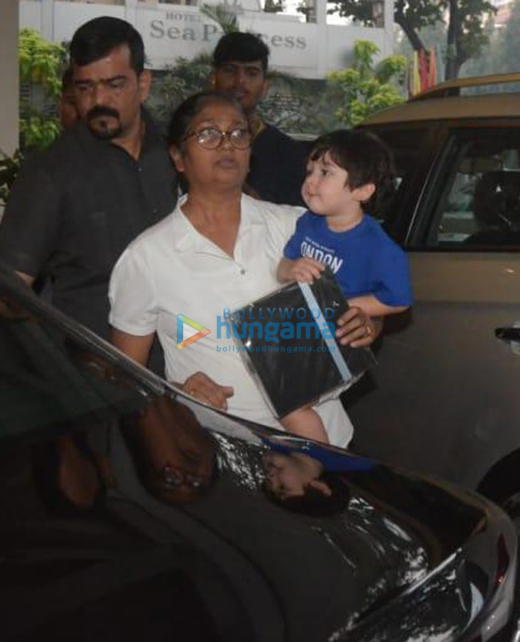 taimur ali khan kiaan raj kapoor and others snapped at sea princess hotel in juhu 6