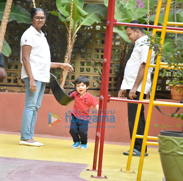 Taimur Ali Khan and Innaya Naumi Kemmu snapped at play school in Bandra