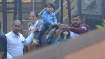 Taimur Ali Khan snapped enjoying horse ride