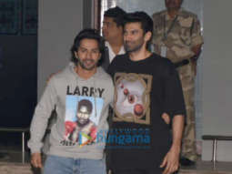 Varun Dhawan and Aditya Roy Kapur snapped at the airport
