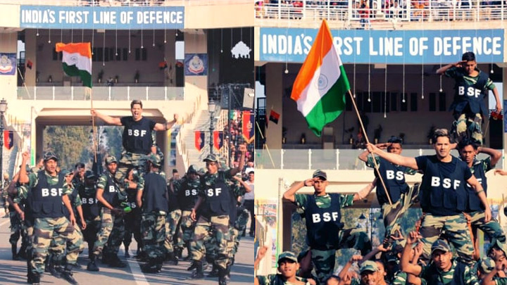 Varun Dhawan performs to Hindustani at INDIAN Border