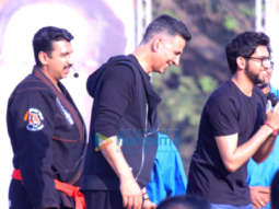Akshay Kumar snapped attending a self defence event for school children in Thane