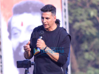 Akshay Kumar snapped attending a self defence event for school children in Thane