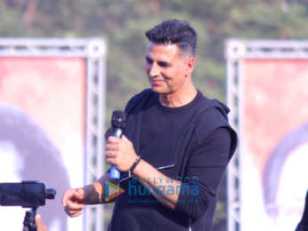 Akshay Kumar snapped attending a self defence event for school children in Thane