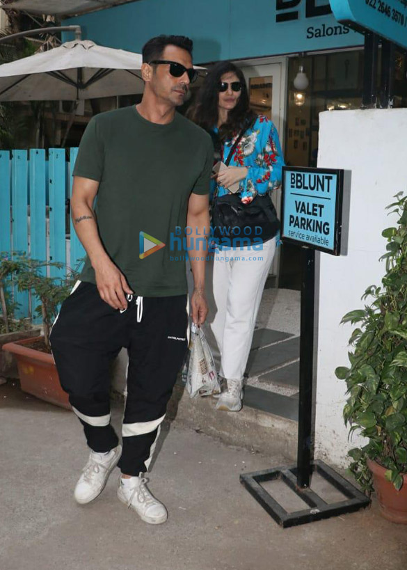 Arjun Rampal And Gabriella Demetriades Spotted At BBlunt Salon In Khar ...