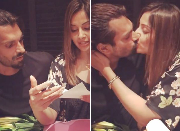 Valentine’s Day Special - Bipasha Basu thanks hubby Karan Singh Grover with the sweetest KISS for his love scroll! 