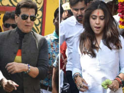Ekta Kapoor and Jeetendra SPOTTED at Juhu Temple