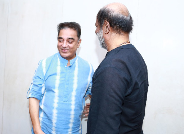 Rajinikanth and Kamal Haasan hug it out in this picture and it makes us wish if they would collaborate soon! Rajinikanth and Kamal Haasan hug it out in this picture and it makes us wish if they would collaborate soon!
