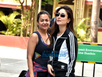 Kareena Kapoor Khan and Amrita Arora spotted outside the gym in Bandra