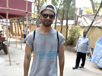 Malaika Arora and Shahid Kapoor spotted at the gym in Bandra