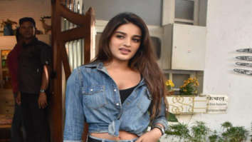 Nidhhi Agerwal spotted at Fable Cafe in Juhu