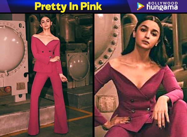 Pretty in Pink - Alia Bhatt in Safiyaa for Gully Boy promotions in Delhi (Featured)