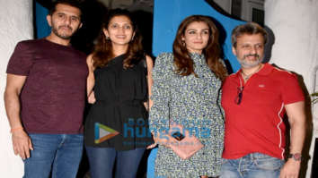 Raveena Tandon, Chunky Pandey and Ritesh Sidhwani spotted at Olive in Bandra