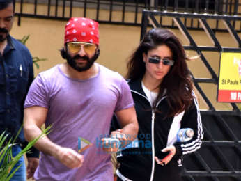Saif Ali Khan and Kareena Kapoor Khan spotted at the gym in Bandra