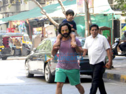 Saif Ali Khan and Taimur Ali Khan spotted in Bandra
