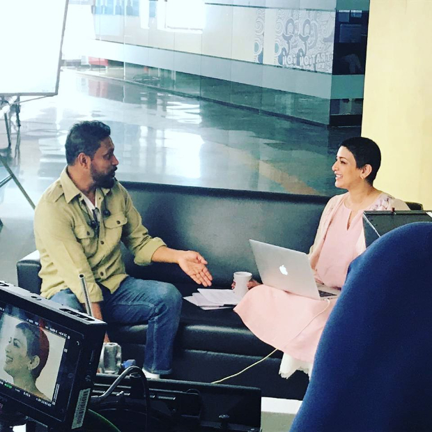 Shoojit Sircar shares a candid moment with Sonali Bendre during an ad shoot, calls her 'brave and absolutely charming'
