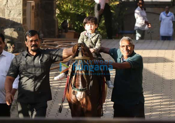 Taimur Ali Khan snapped riding a horse Taimur Ali Khan snapped riding a horse