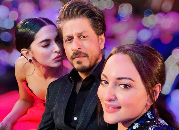 Sonakshi Sinha posts a selfie with Shah Rukh Khan and Deepika Padukone and the trio is giving us some major goals!